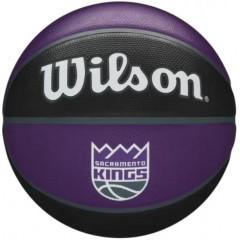 Баскетбольний м'яч Wilson Nba Team Tribute Sac Kings Black/Violet (розмір 7) WTB1300XBSAC