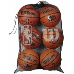 Сетка для мяча Wilson W NBA 6 Ball Mesh Carry Bag Bk WTBA70030