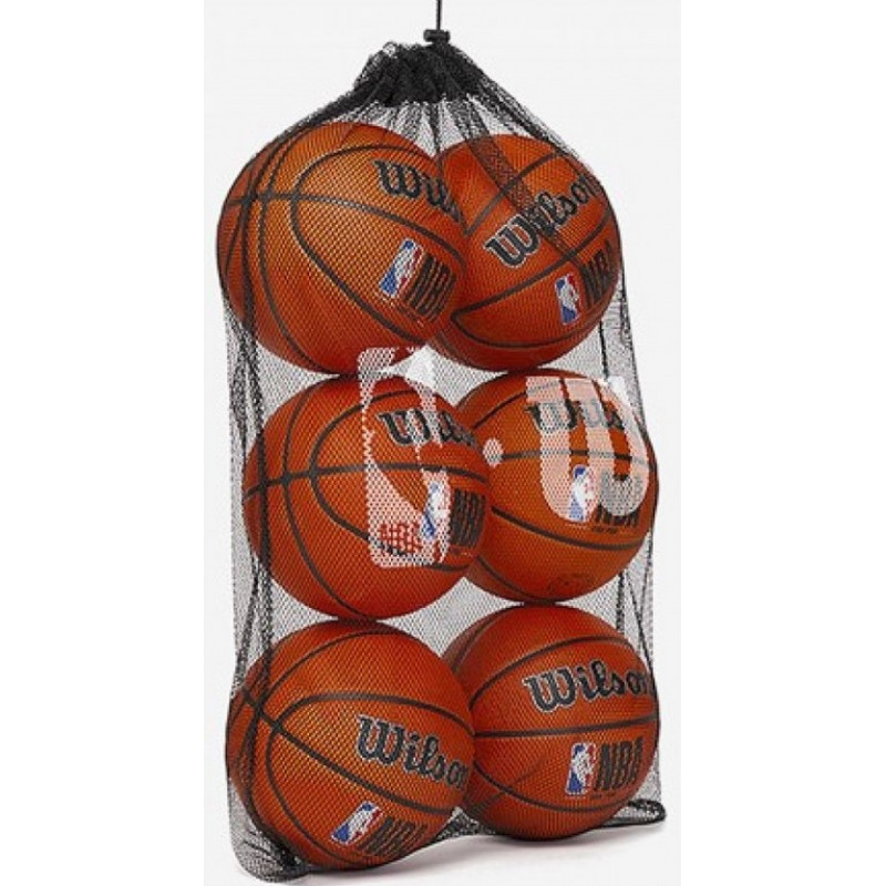 Сітка для м'яча Wilson W NBA 6 Ball Mesh Carry Bag Bk WTBA70030-2
