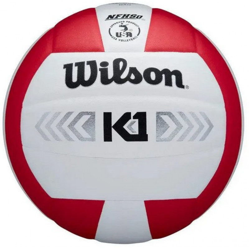 Волейбольный мяч Wilson K1 Silver Vb Rdwh Красный-Белый  (размер 5) WTH1895B5XB