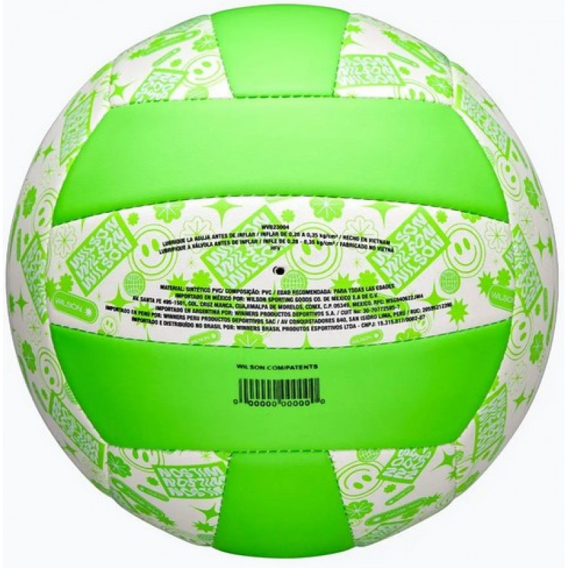Волейбольний м'яч Wilson Stamp VB Green/White OF (розмір 5) WV4007502XBOF-3