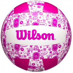 Волейбольний м'яч Wilson Stamp VB Purple/White OF (розмір 5) WV4007503XBOF