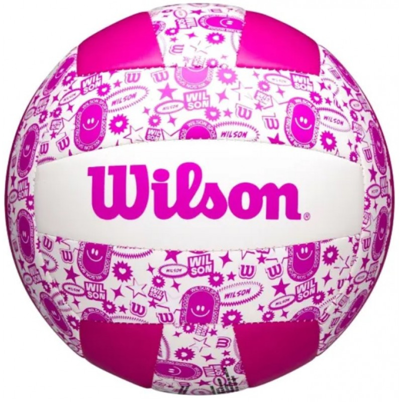 Волейбольный мяч Wilson Stamp VB Purple/White OF (размер 5) WV4007503XBOF