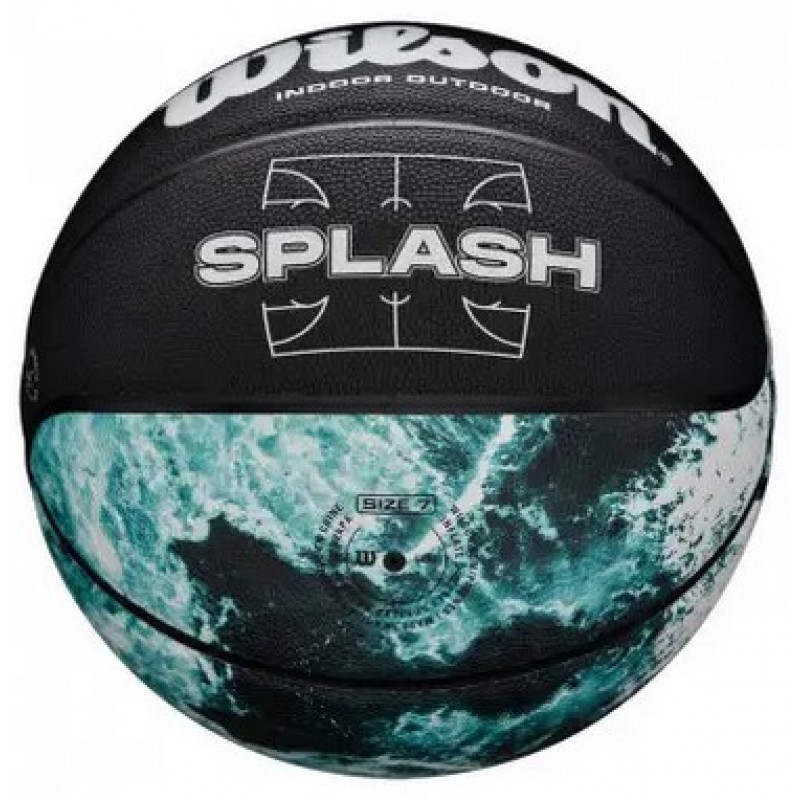 Баскетбольний м'яч в подарунковій коробці + насос Wilson Splash Pro Bskt (розмір 7) WZ2014501XP-1
