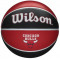 Баскетбольний м'яч в подарунковій коробці + насос Wilson Nba Team Tribute Bskt Chi Bulls S червоно-чорний (розмір 7) WZ4021501XP