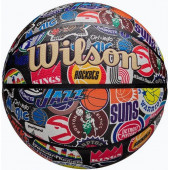 Баскетбольный мяч Wilson NBA All Team Retro Basketball Уни (размер 7) WZ4028501XB7