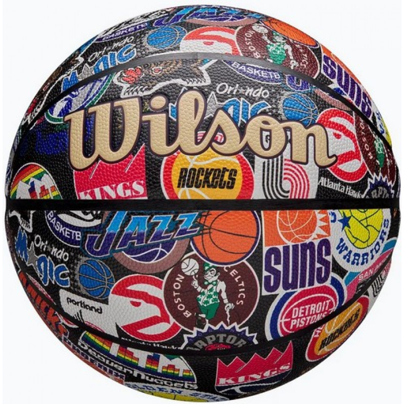 Баскетбольный мяч Wilson NBA All Team Retro Basketball Уни (размер 7) WZ4028501XB7