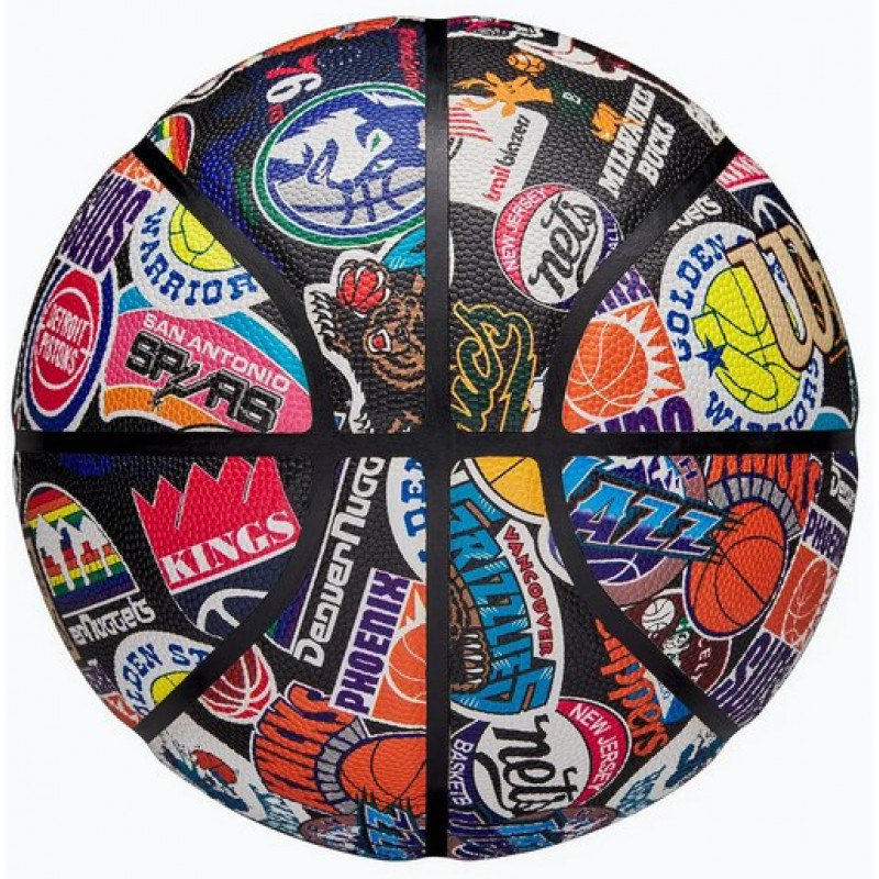 Баскетбольный мяч Wilson NBA All Team Retro Basketball Уни (размер 7) WZ4028501XB7-2