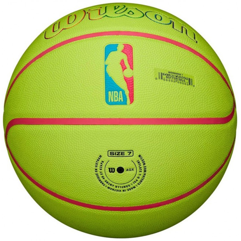 Баскетбольный мяч Wilson NBA Team Neon Chicago Bulls Уни (размер 7) WZ4037402XB7-1