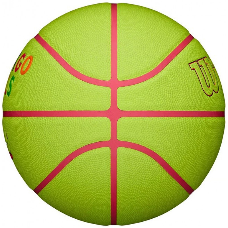 Баскетбольный мяч Wilson NBA Team Neon Chicago Bulls Уни (размер 7) WZ4037402XB7-3