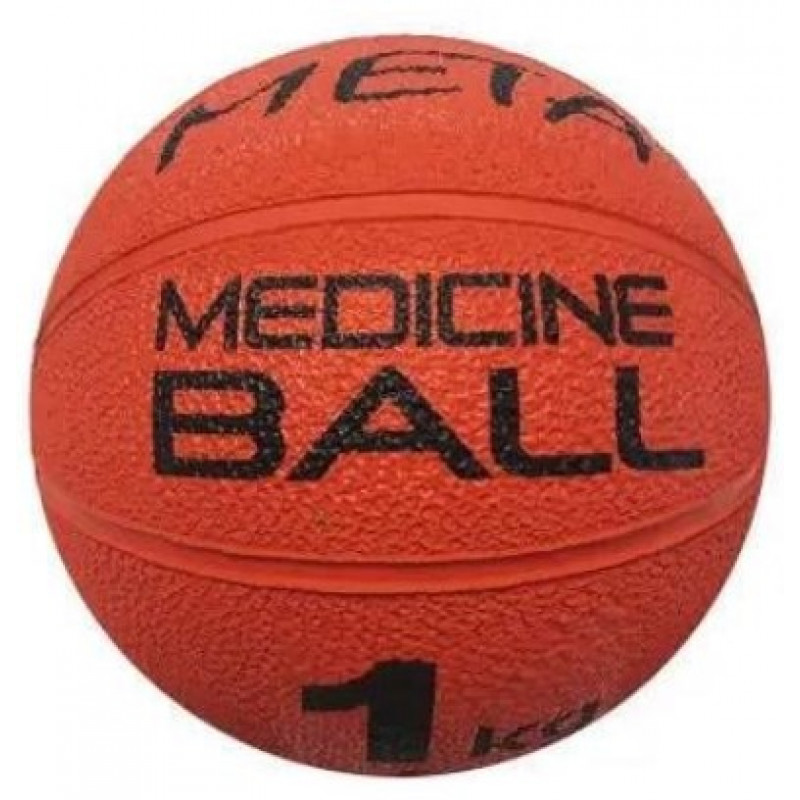 Медбол Meta Colour Medicine Ball оранжевый Уни 19,5 см (вес 1 кг) 3000100100
