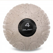 Слембол мяч набивной для кроссфита и фитнеса Slam Ball Zelart (вес 4 кг) FI-4905-4
