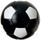 Мяч для футбола Украина черный (кожаный мяч) +подарок